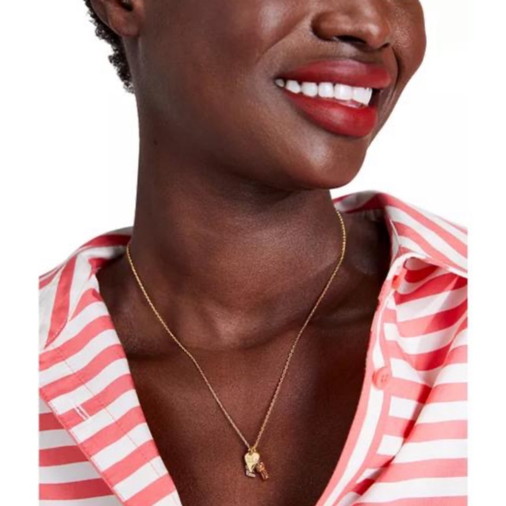 KATE SPADE • True Love Me, You, Us Multi-Charm Pendant Necklace - Picture 2 of 4